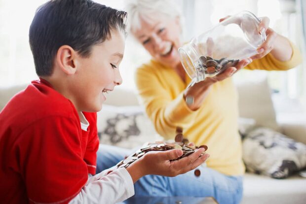 kid getting pocket money moneyplus kid getting money quick penny pinchers