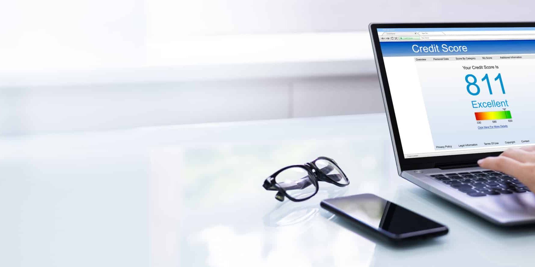 Credit,Score,Check,Online,For,Business,Loan person in debt checking there credit score