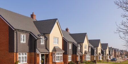 An image of houses on a new estate.