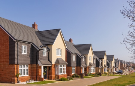 An image of houses on a new estate.