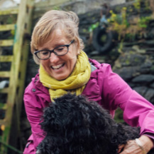 Woman with her dog